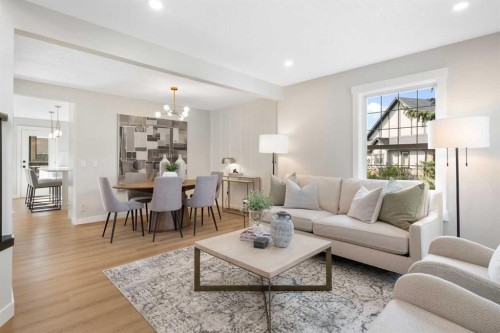 335 Hidden Creek Boulevard Nw, Calgary, AB - Indoor Photo Showing Living Room