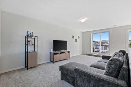 107-474 Seton Circle Se, Calgary, AB - Indoor Photo Showing Living Room