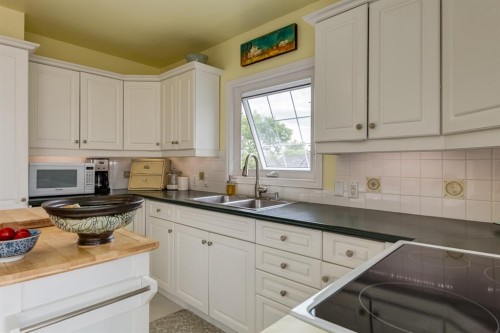 817 17 Avenue Se, Calgary, AB - Indoor Photo Showing Kitchen With Double Sink