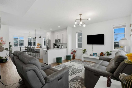 1231 Cornerstone Street Ne, Calgary, AB - Indoor Photo Showing Living Room