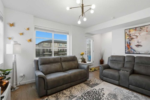 1231 Cornerstone Street Ne, Calgary, AB - Indoor Photo Showing Living Room