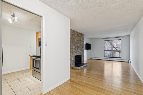 404-537 14 Avenue Sw, Calgary, AB - Indoor With Fireplace