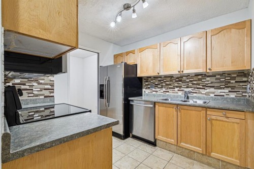 404-537 14 Avenue Sw, Calgary, AB - Indoor Photo Showing Kitchen With Double Sink