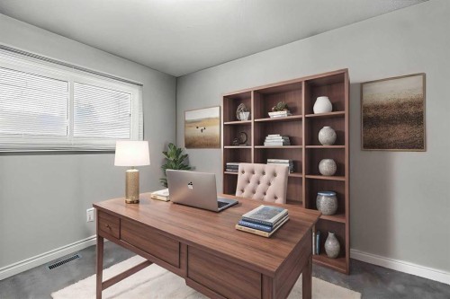 1016 Hunterdale Place Nw, Calgary, AB - Indoor Photo Showing Office