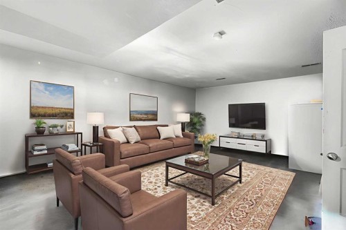 1016 Hunterdale Place Nw, Calgary, AB - Indoor Photo Showing Living Room