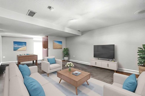 1016 Hunterdale Place Nw, Calgary, AB - Indoor Photo Showing Living Room