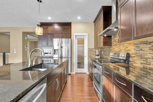 88 Nolanfield Crescent Nw, Calgary, AB - Indoor Photo Showing Kitchen With Stainless Steel Kitchen With Double Sink With Upgraded Kitchen