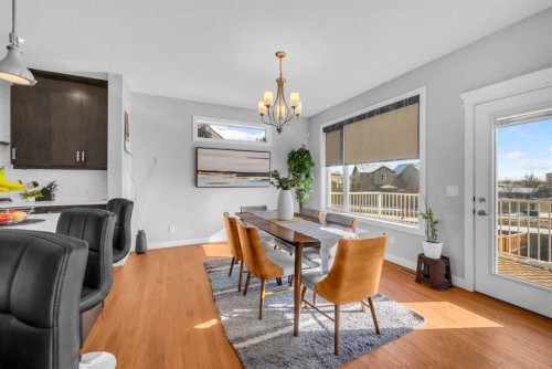 660 Reynolds Crescent Sw, Airdrie, AB - Indoor Photo Showing Dining Room
