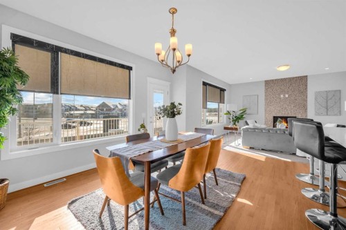 660 Reynolds Crescent Sw, Airdrie, AB - Indoor Photo Showing Dining Room