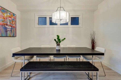 933 32 Street Nw, Calgary, AB - Indoor Photo Showing Dining Room