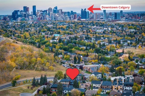 933 32 Street Nw, Calgary, AB - Outdoor With View