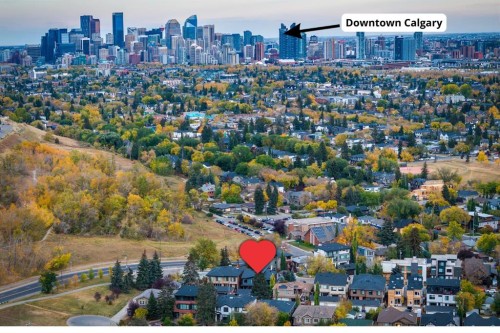 933 32 Street Nw, Calgary, AB - Outdoor With View