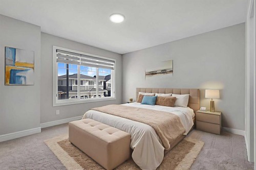 41 Sunrise Heights, Cochrane, AB - Indoor Photo Showing Bedroom