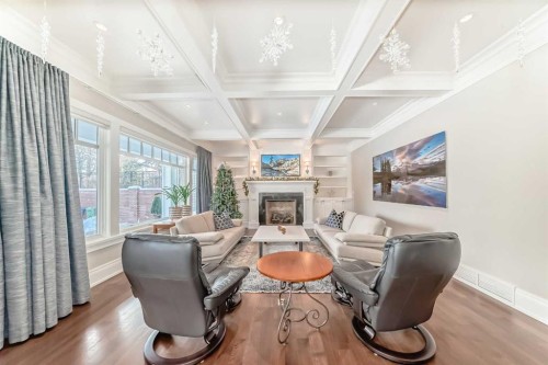 67 Rosery Drive Nw, Calgary, AB - Indoor With Fireplace