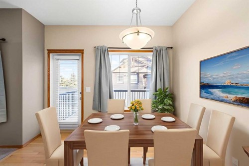 123-100 Coopers Common Sw, Airdrie, AB - Indoor Photo Showing Dining Room