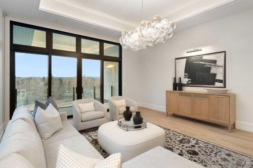 #B-4120 1A Street Sw, Calgary, AB - Indoor Photo Showing Living Room