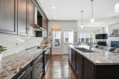 60 Walden Parade Se, Calgary, AB - Indoor Photo Showing Kitchen With Double Sink With Upgraded Kitchen