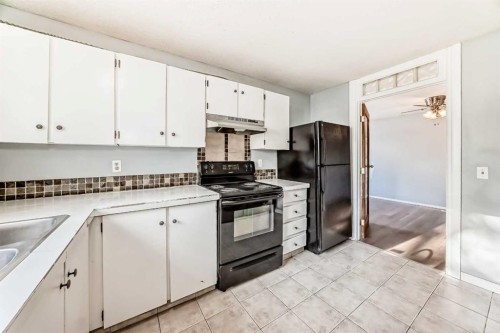 63 Falshire Place Ne, Calgary, AB - Indoor Photo Showing Kitchen With Double Sink