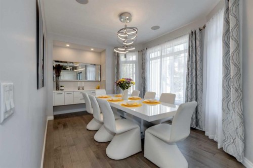8 Cameron Close, Okotoks, AB - Indoor Photo Showing Dining Room