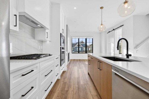 140 Discovery Drive Sw, Calgary, AB - Indoor Photo Showing Kitchen With Upgraded Kitchen