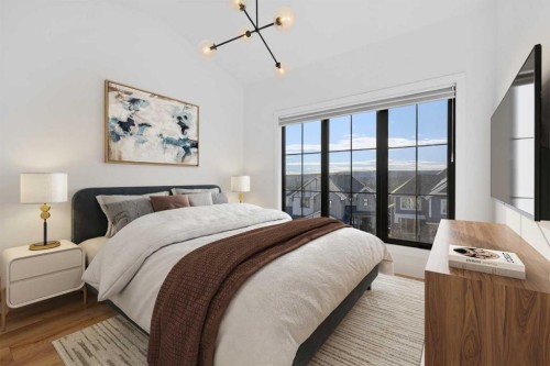140 Discovery Drive Sw, Calgary, AB - Indoor Photo Showing Bedroom