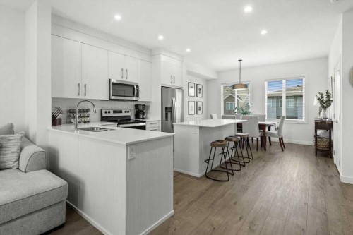 505-14225 1 Street Nw, Calgary, AB - Indoor Photo Showing Kitchen With Stainless Steel Kitchen With Upgraded Kitchen