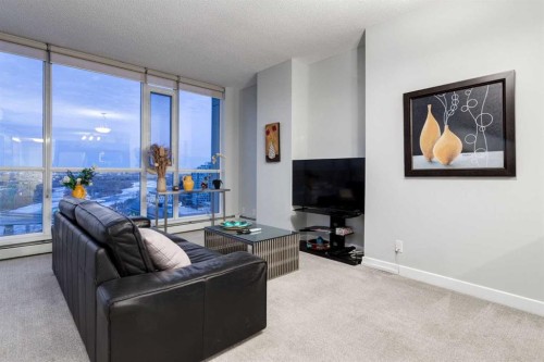 1603-325 3 Street Se, Calgary, AB - Indoor Photo Showing Living Room