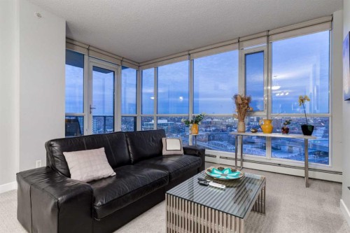 1603-325 3 Street Se, Calgary, AB - Indoor Photo Showing Living Room