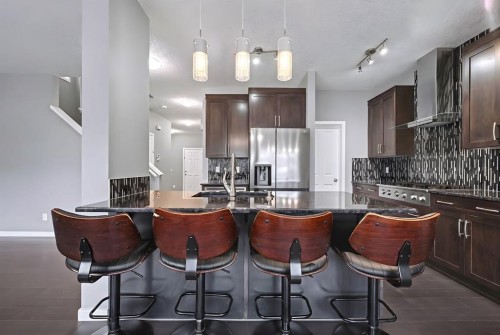52 Skyview Point Terrace Ne, Calgary, AB - Indoor Photo Showing Kitchen With Upgraded Kitchen