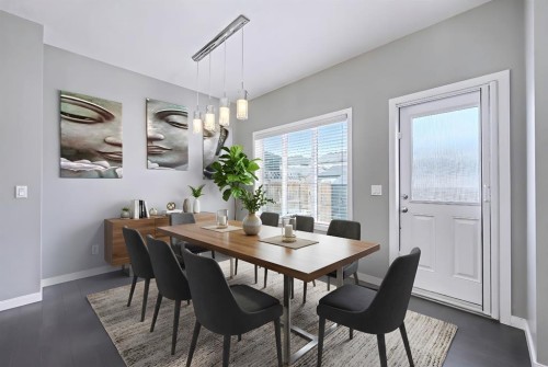 52 Skyview Point Terrace Ne, Calgary, AB - Indoor Photo Showing Dining Room