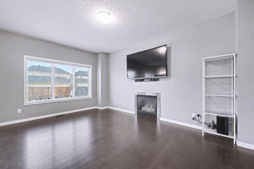 52 Skyview Point Terrace Ne, Calgary, AB - Indoor Photo Showing Other Room With Fireplace
