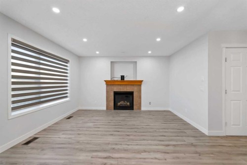 154 Taralake Way Ne, Calgary, AB - Indoor With Fireplace