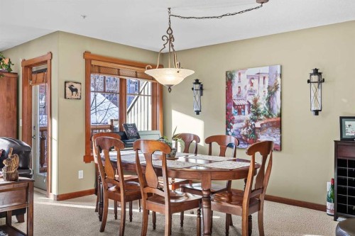 318-170 Crossbow Place, Canmore, AB - Indoor Photo Showing Dining Room
