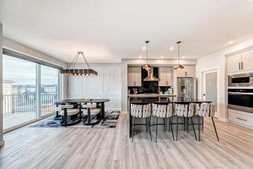 69 Amblehurst Way Nw, Calgary, AB - Indoor Photo Showing Kitchen With Upgraded Kitchen