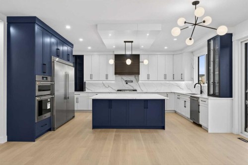 95 South Shore Road, Chestermere, AB - Indoor Photo Showing Kitchen With Upgraded Kitchen