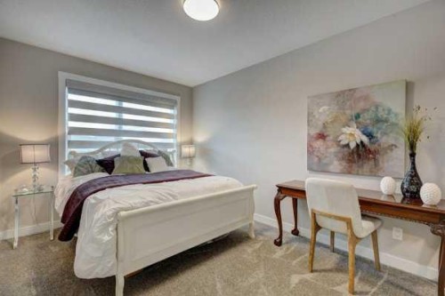 144 Cranbrook Gardens West, Calgary, AB - Indoor Photo Showing Bedroom