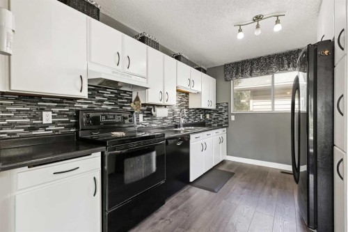 63 Olympia Crescent Se, Calgary, AB - Indoor Photo Showing Kitchen With Double Sink With Upgraded Kitchen