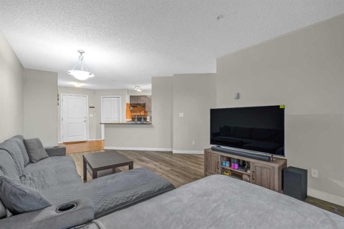 207-5 Saddlestone Way Ne, Calgary, AB - Indoor Photo Showing Living Room