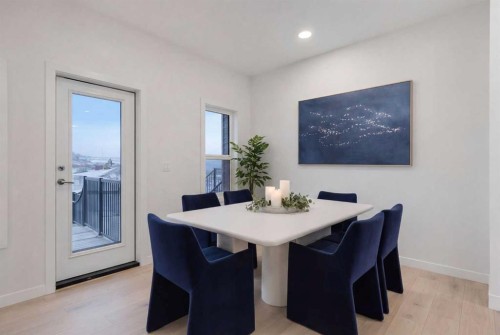 35 Heritage Heath, Cochrane, AB - Indoor Photo Showing Dining Room