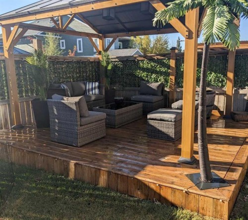 719 Hampton Hills Drive Ne, High River, AB - Outdoor With Deck Patio Veranda