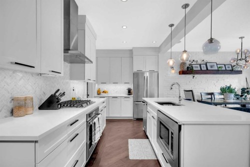 106 Cornerstone Circle Ne, Calgary, AB - Indoor Photo Showing Kitchen With Upgraded Kitchen