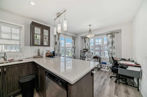 81 Cityscape Row Ne, Calgary, AB - Indoor Photo Showing Kitchen With Double Sink With Upgraded Kitchen