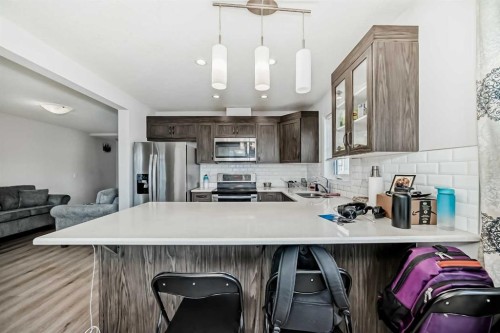 81 Cityscape Row Ne, Calgary, AB - Indoor Photo Showing Kitchen With Stainless Steel Kitchen With Upgraded Kitchen