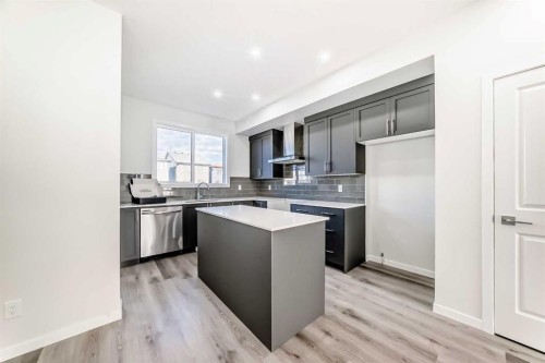 1937 Cornerstone Boulevard Ne, Calgary, AB - Indoor Photo Showing Kitchen With Upgraded Kitchen