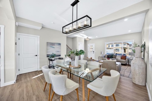 355 Fireside Drive Nw, Cochrane, AB - Indoor Photo Showing Dining Room