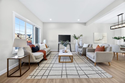 355 Fireside Drive Nw, Cochrane, AB - Indoor Photo Showing Living Room