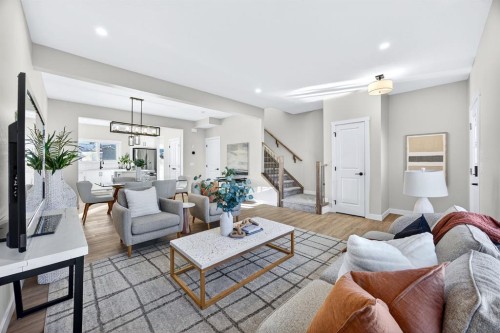 355 Fireside Drive Nw, Cochrane, AB - Indoor Photo Showing Living Room