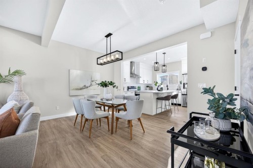 355 Fireside Drive Nw, Cochrane, AB - Indoor Photo Showing Dining Room