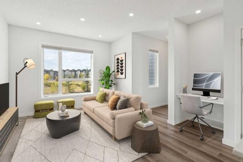 54 Evanscrest Manor Nw, Calgary, AB - Indoor Photo Showing Living Room