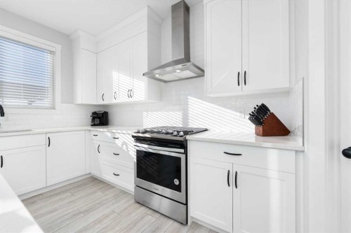 141 Boulder Creek Place, Langdon, AB - Indoor Photo Showing Kitchen